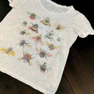 J. Crew bee shirt